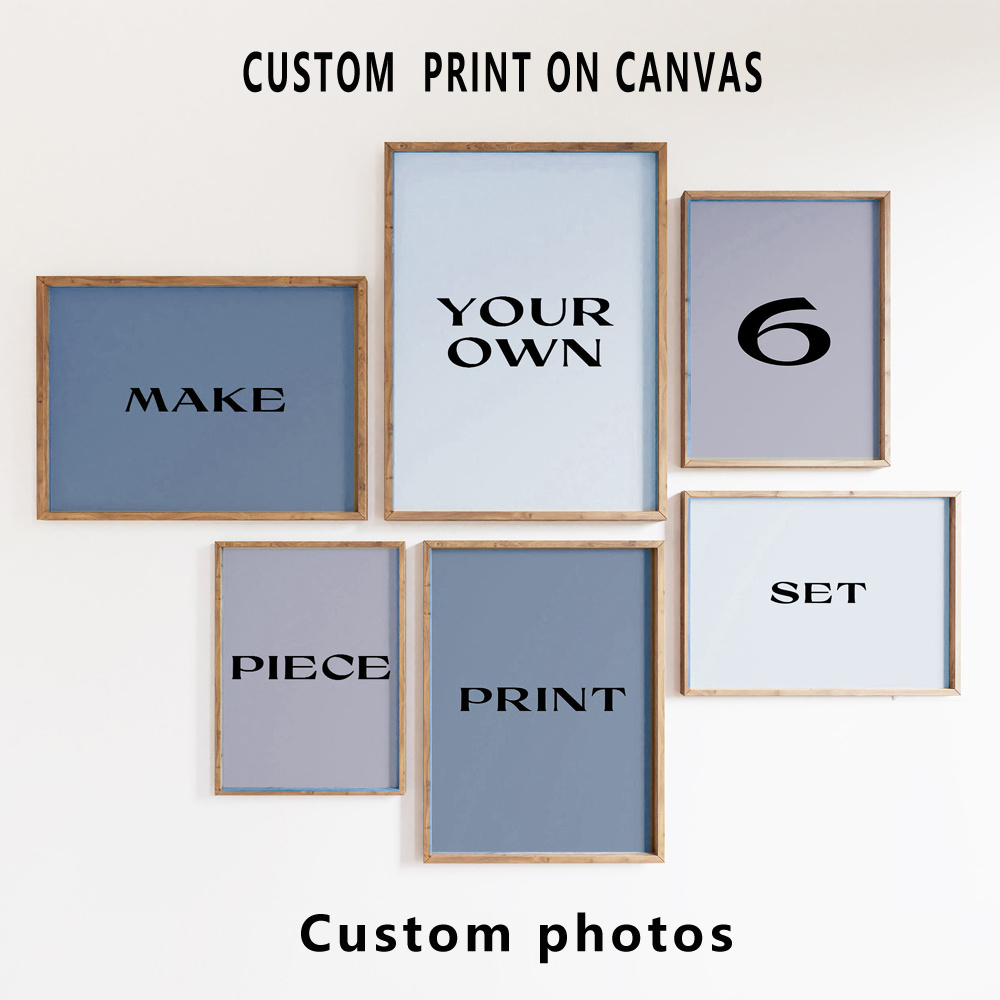 6pcs/set Custom Canvas Prints  - Home Decor Aesthetic Pinterest 评论和价格