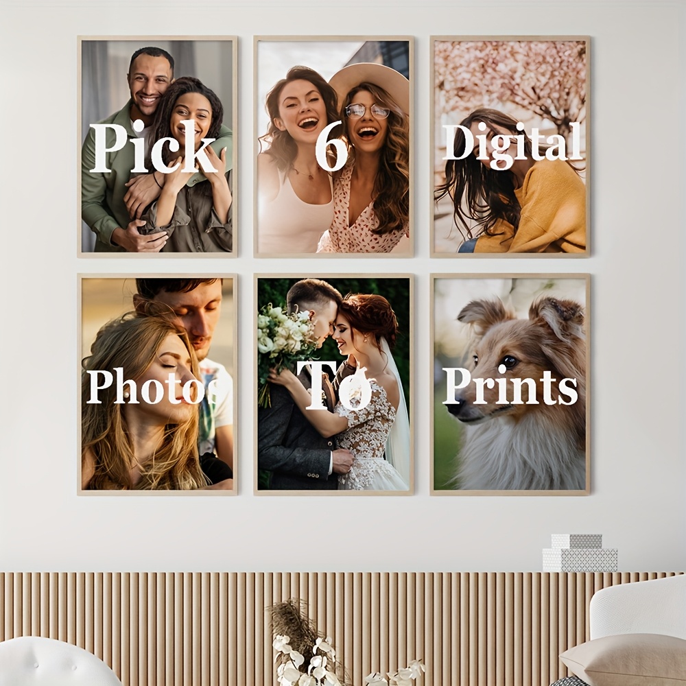 6pcs/set Custom Canvas Prints  - Home Decor Aesthetic Pinterest 评论和价格
