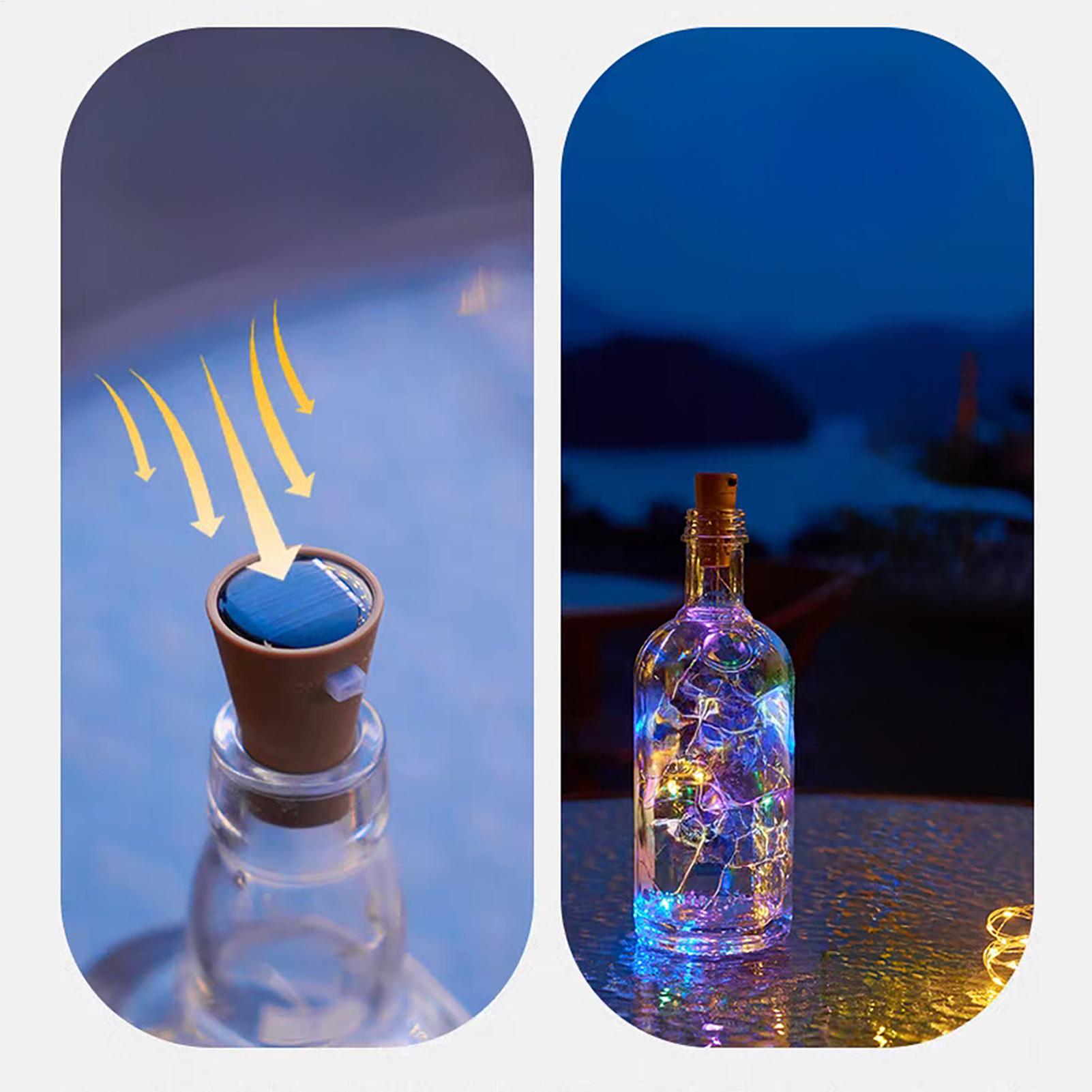 Solar Wine Bottle Lights 6 Pie - Home Decor Garden 评论和价格