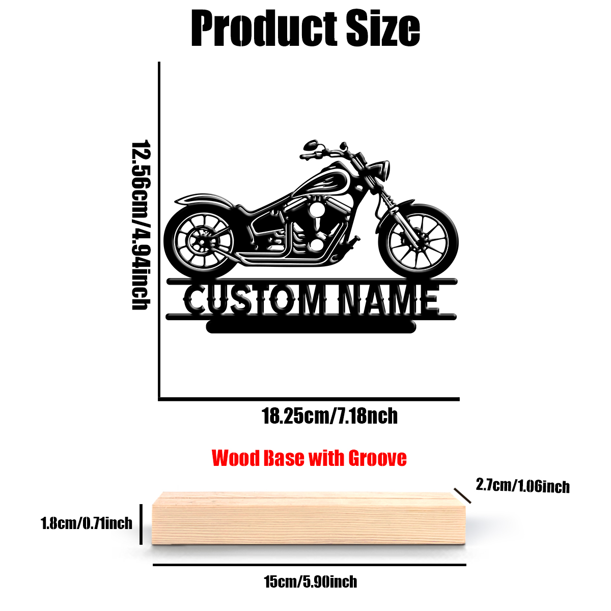 1Pc Csutom Name Road Motorbike - Home Decor For Birthday 评论和价格
