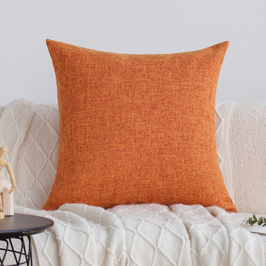 Orange Cushion Cover Sofa Deco - Home Decor Aesthetic Pinterest 评论和价格