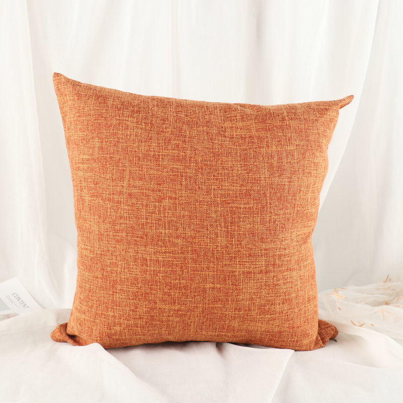 Orange Cushion Cover Sofa Deco - Home Decor Aesthetic Pinterest 评论和价格