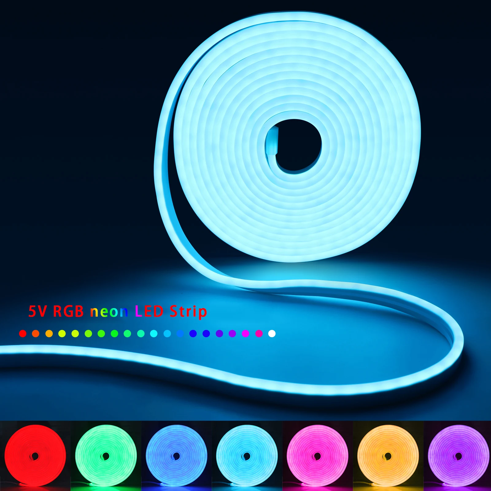 1-5m RGB LED Neon Strip Light  - Home Decor Zone 评论和价格