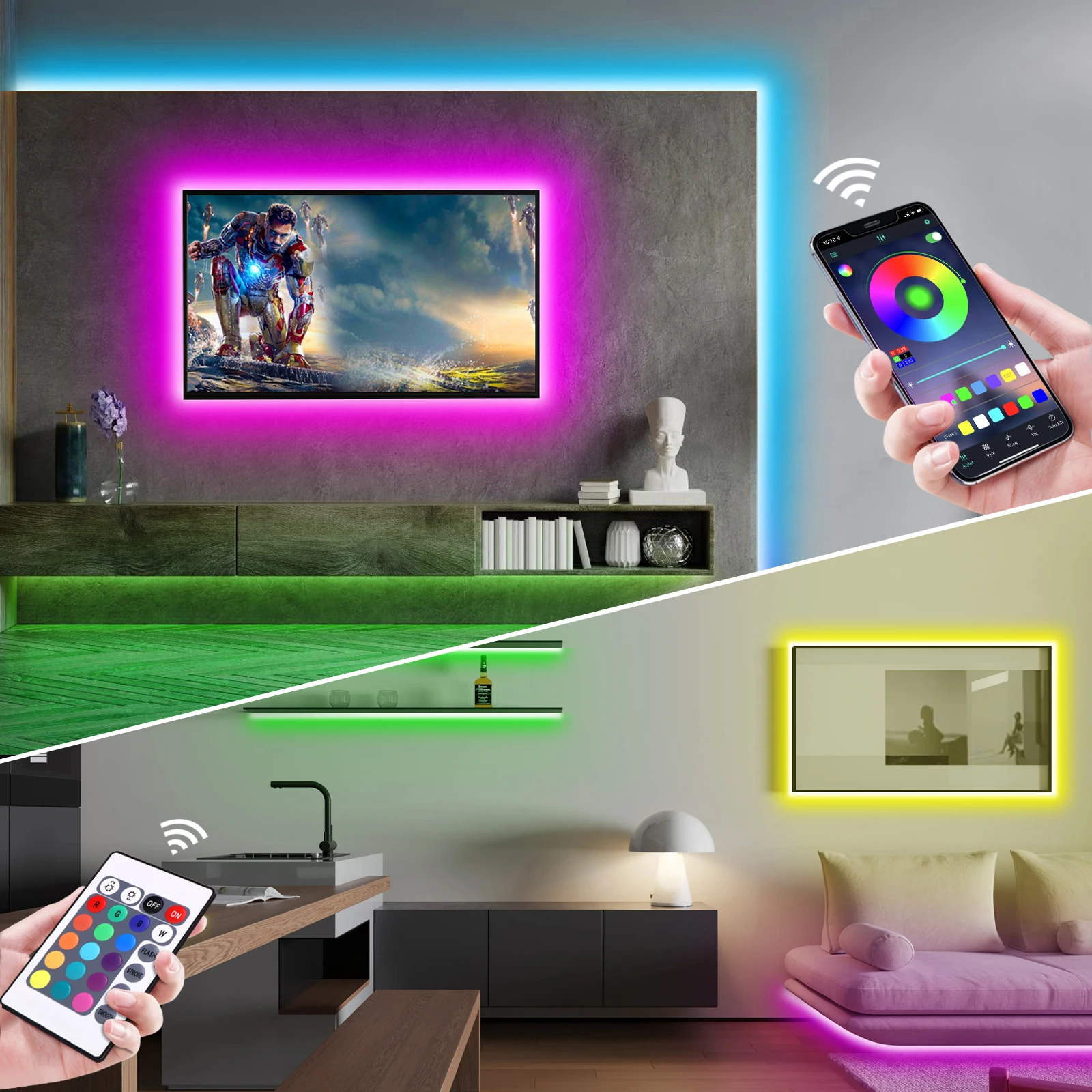 1-5m RGB LED Neon Strip Light  - Home Decor Zone 评论和价格